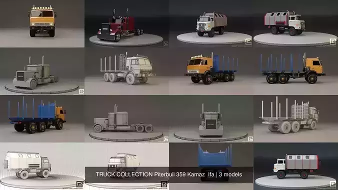 TRUCK COLLECTION Piterbuil 359 Kamaz  Ifa