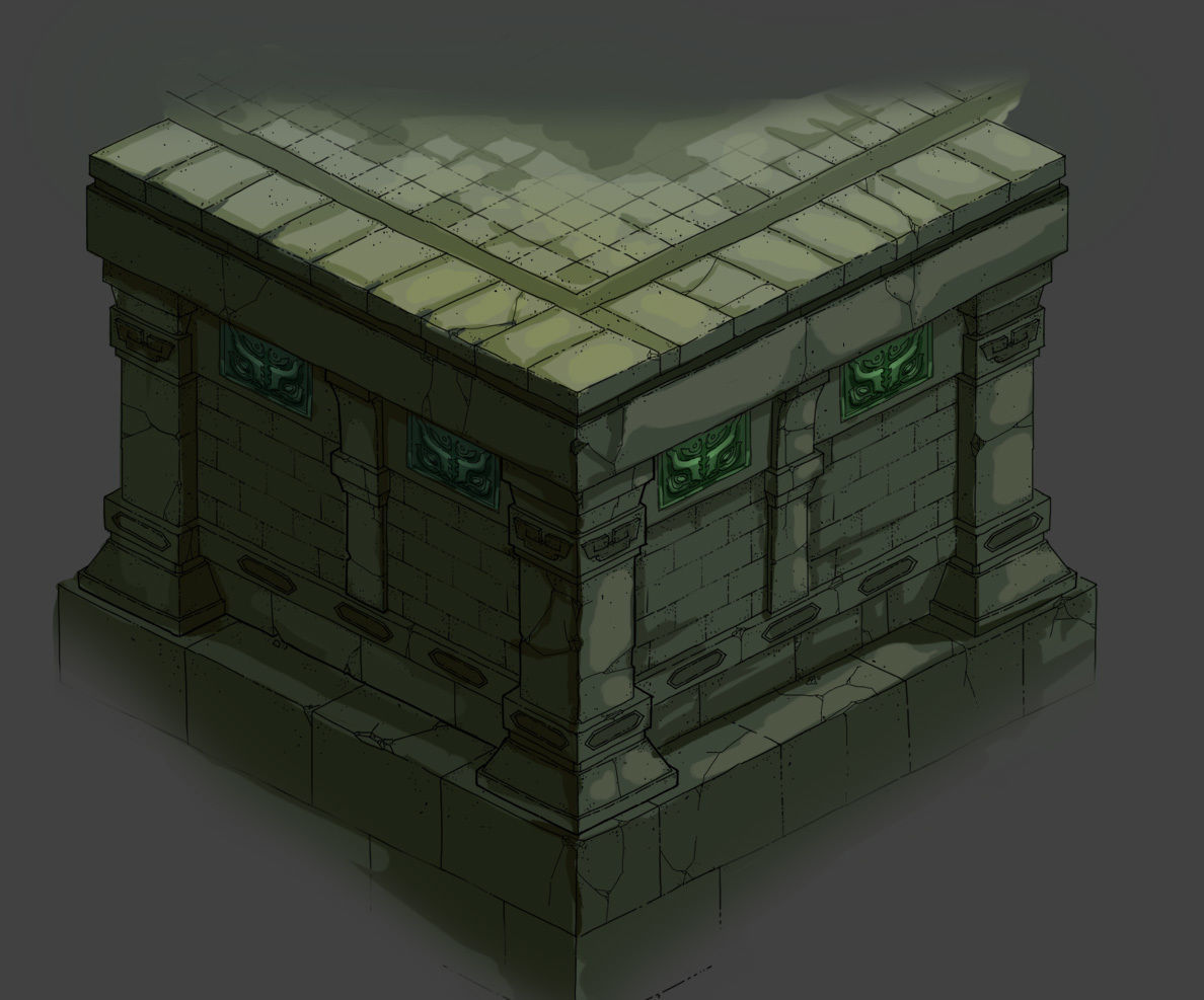 nderground platform connected to the base platform 3D model_1