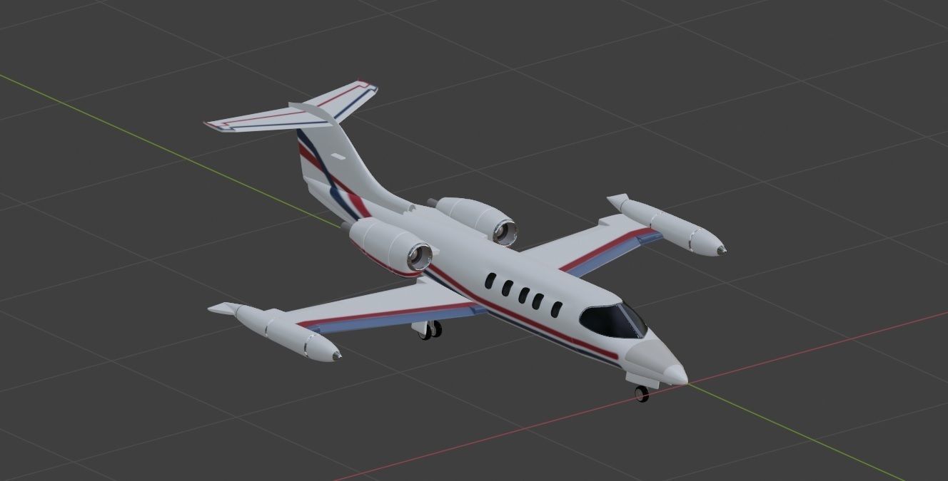 Learjet 35 36 3D model_1