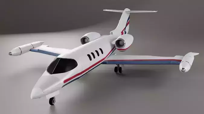 Learjet 35 36 3D model