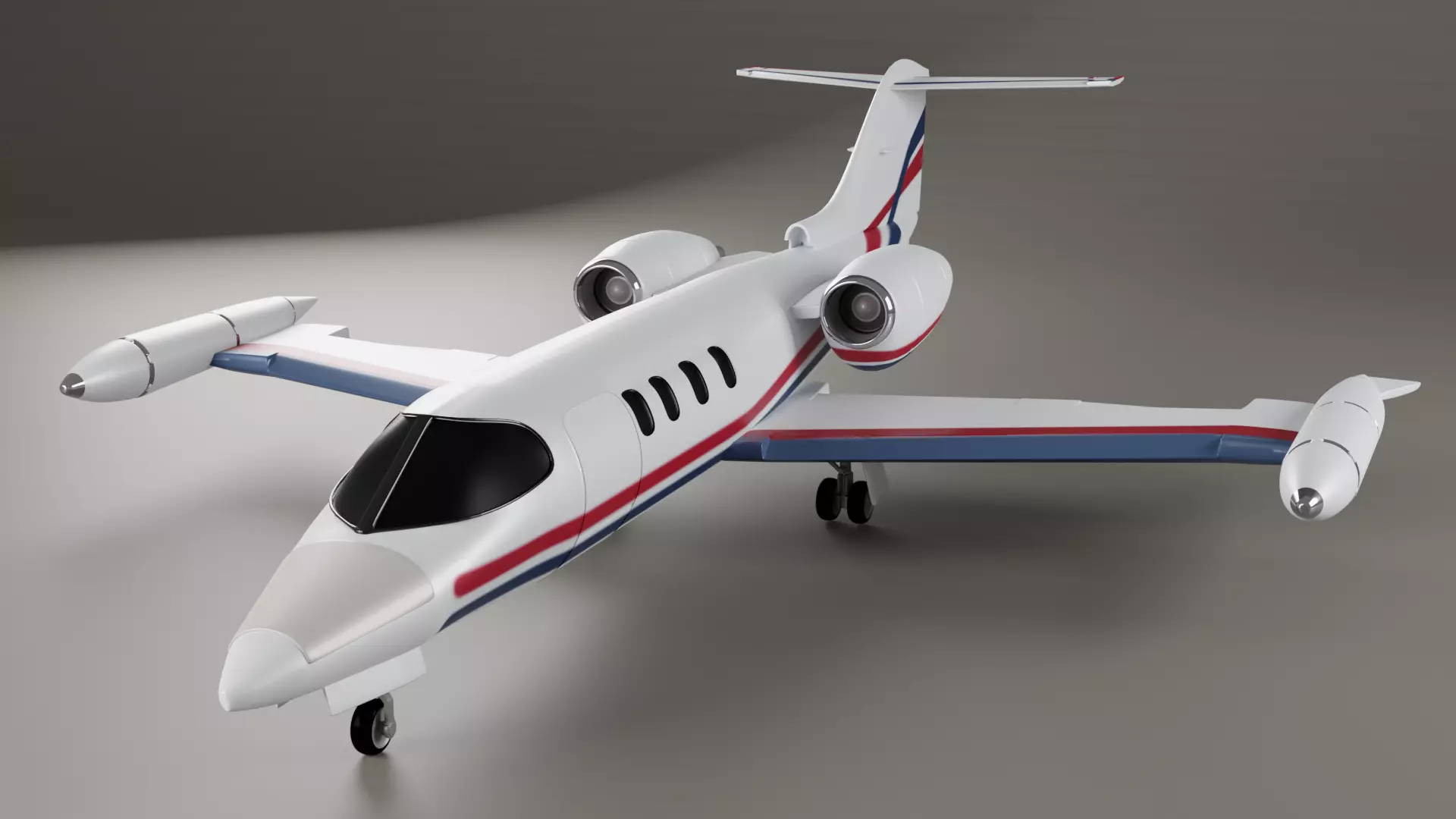 Learjet 35 36 3D model_0