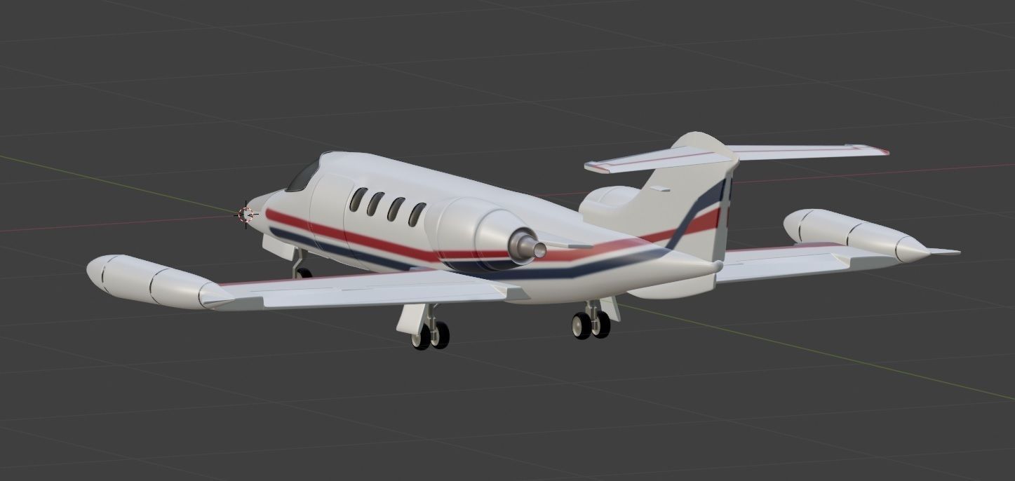 Learjet 35 36 3D model_3