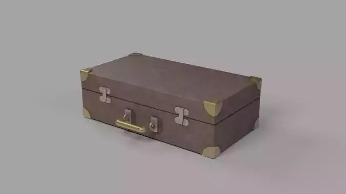 Stylized SuitCase Low-poly 3D model