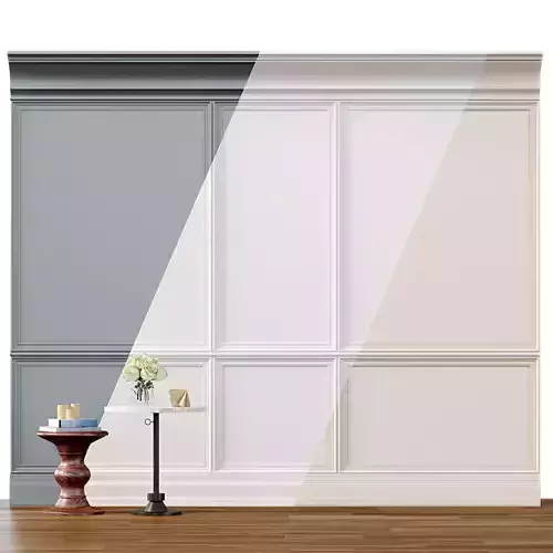 Wall molding 2 Boiserie classic panels Low-poly 3D model