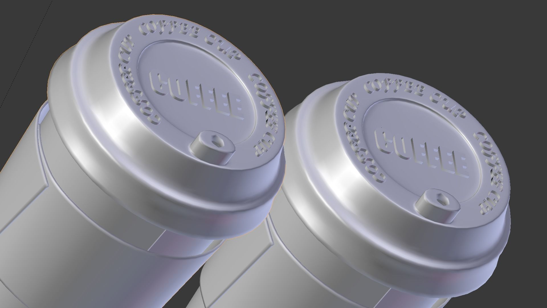 coffee cup model  3D model_1