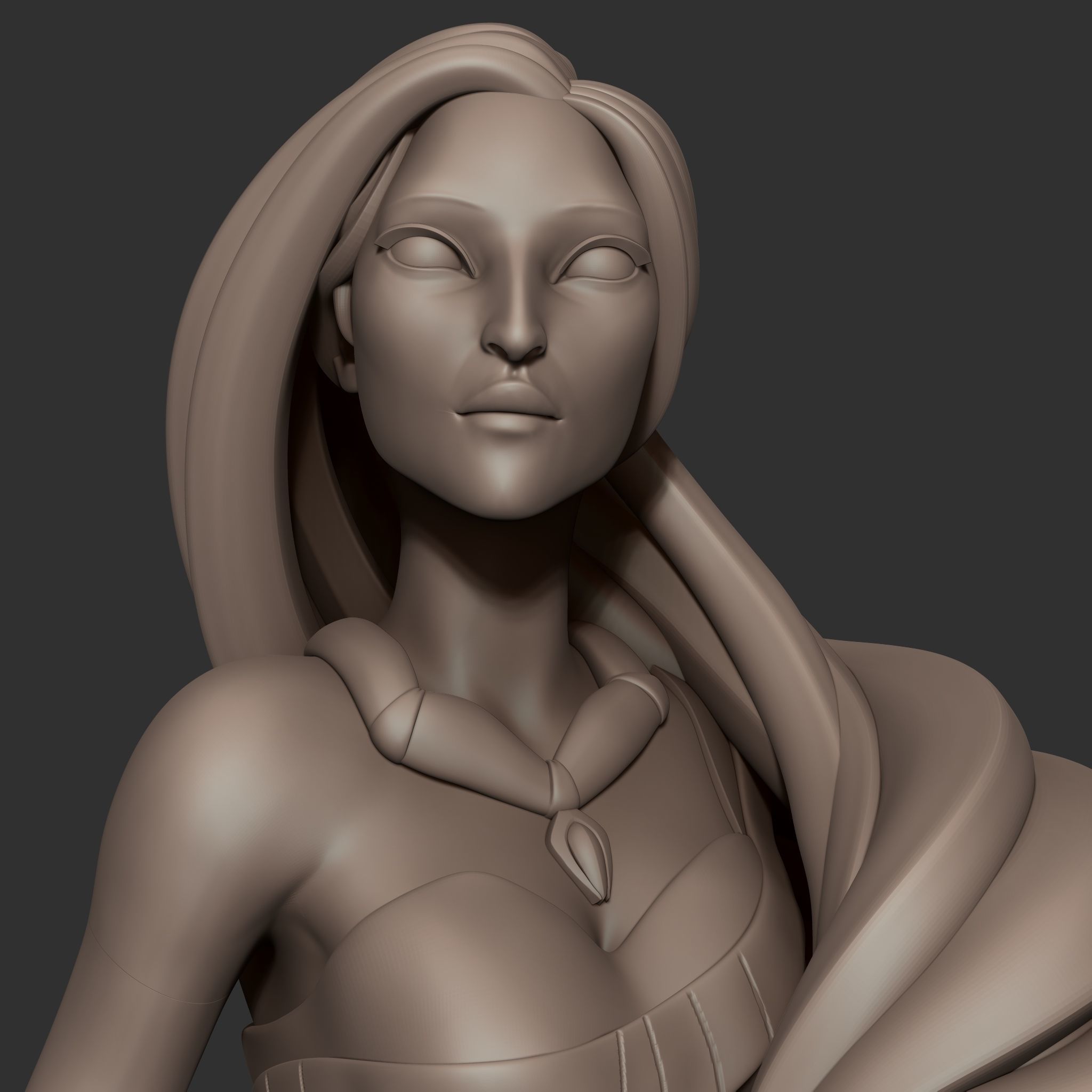 Pocahontas model for 3d print 3D print model_2