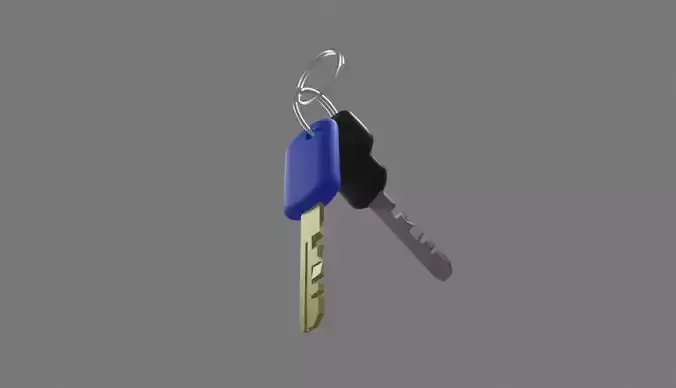 Car Keys - Locksmith - Chave de Carro - Chaveiro 3D model