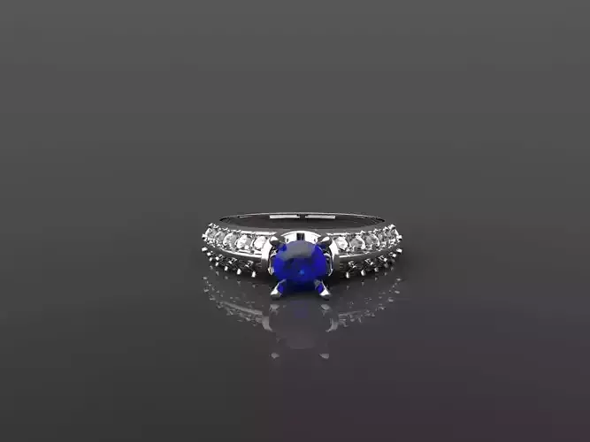Woman ring with diamonds SOVA