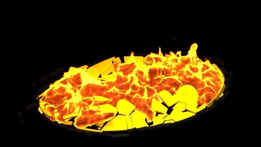 batman logo animated  Low-poly 3D model_5