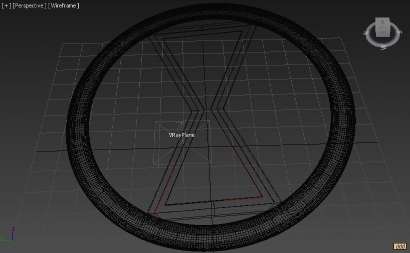 black widow logo Low-poly 3D model_3