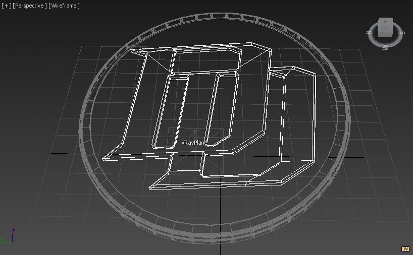 Daredevil logo animated Low-poly 3D model_4
