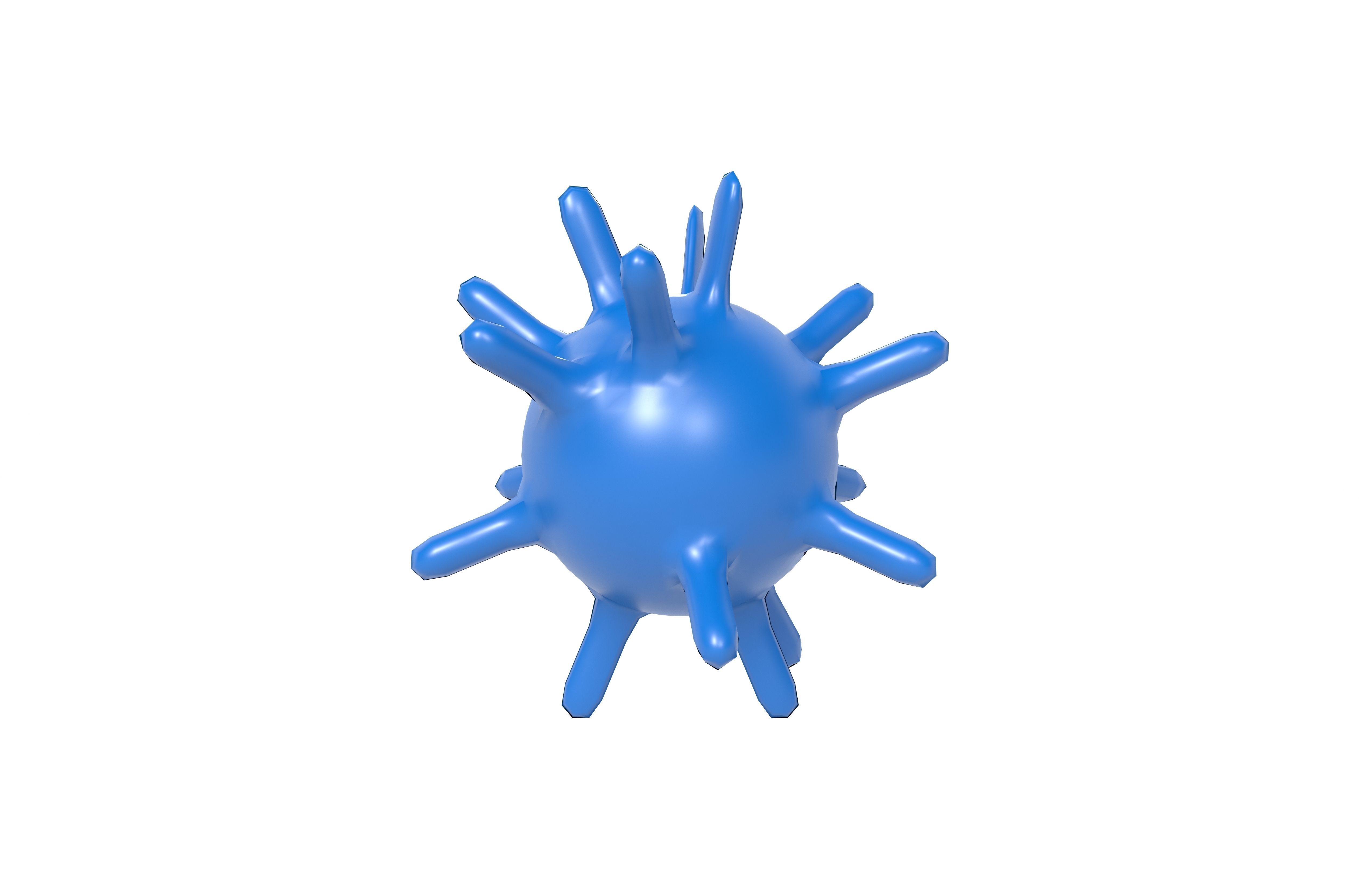Virus v1 002 Low-poly 3D model_1