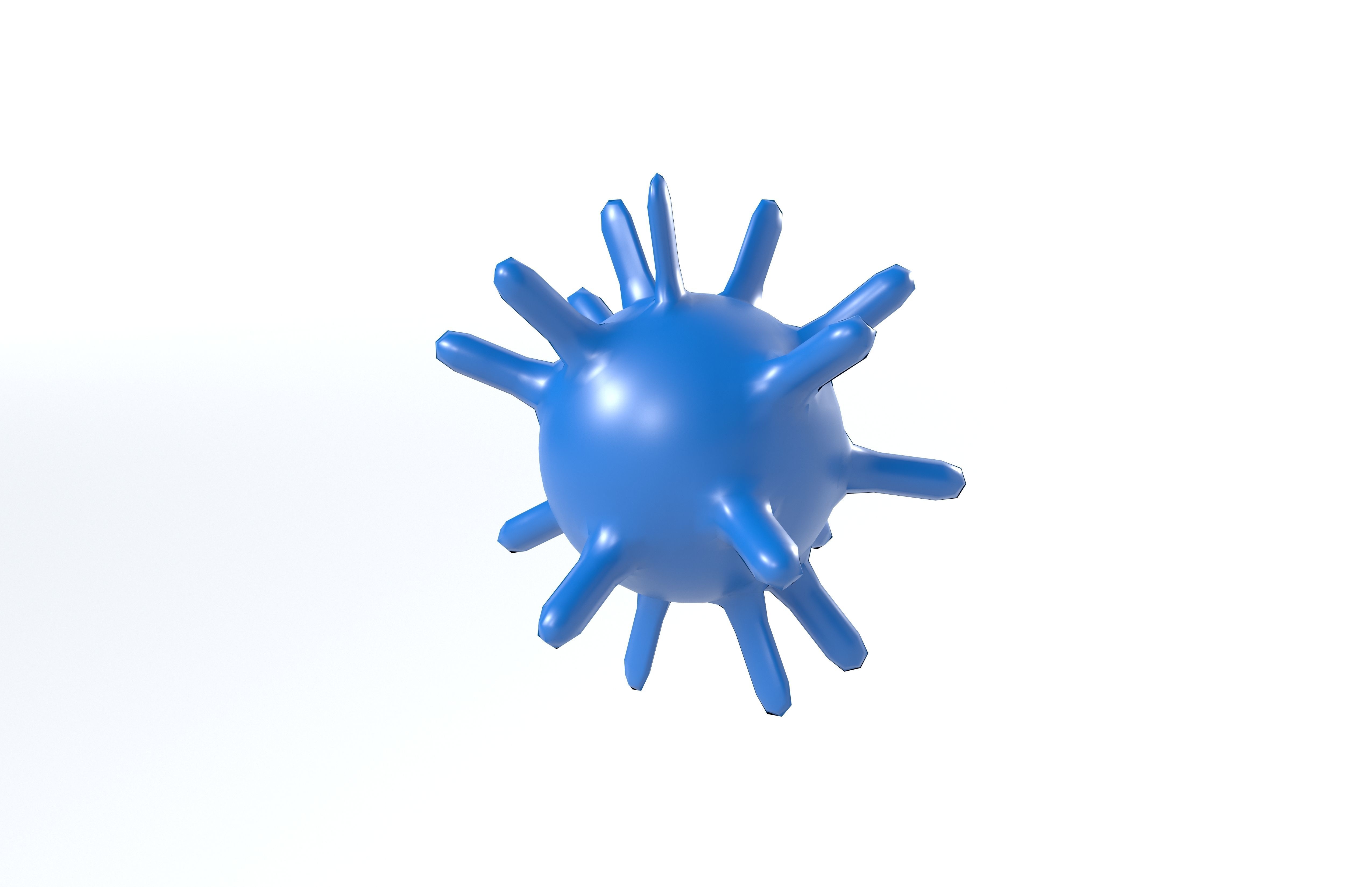 Virus v1 002 Low-poly 3D model_2