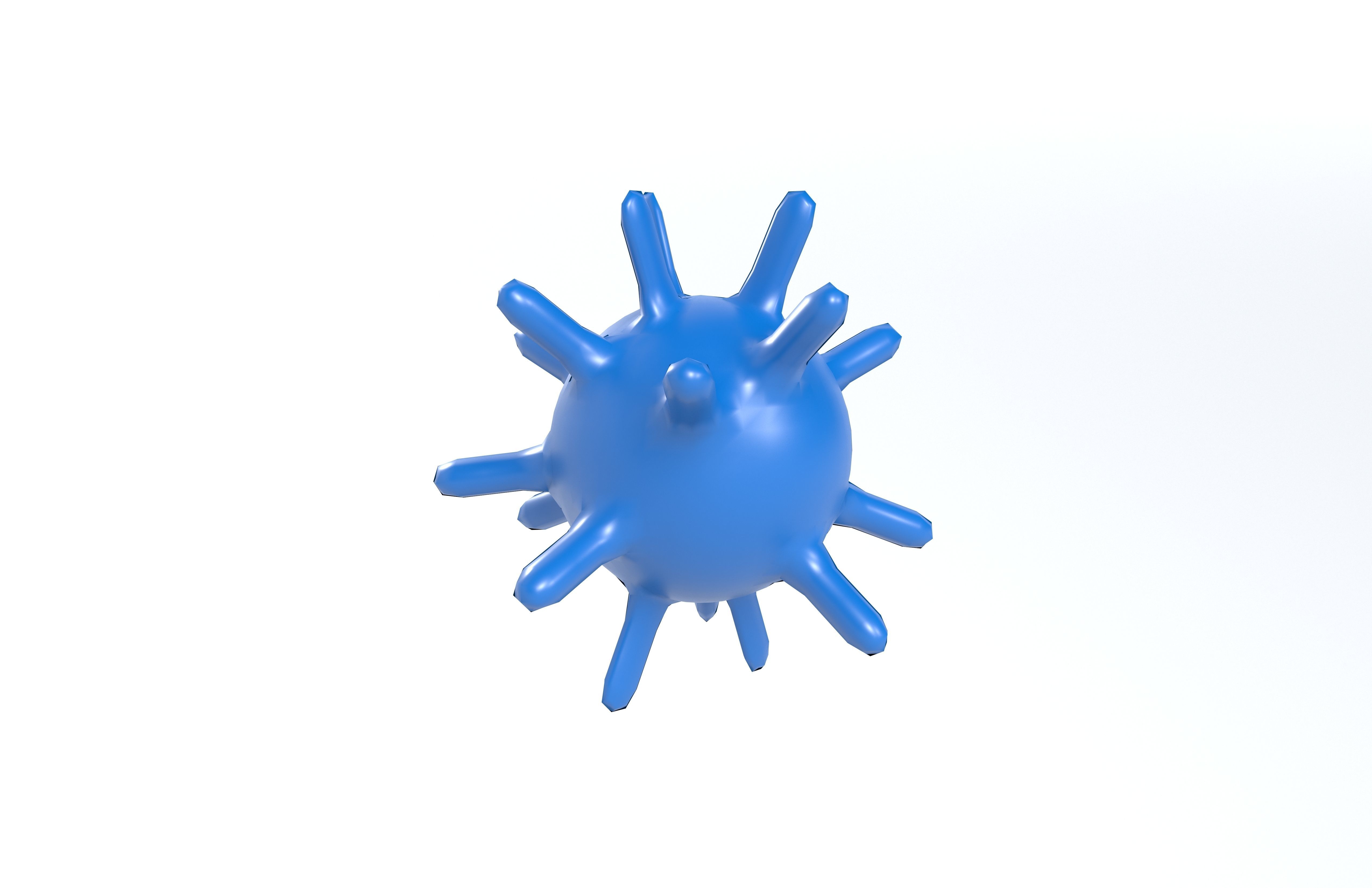 Virus v1 002 Low-poly 3D model_3
