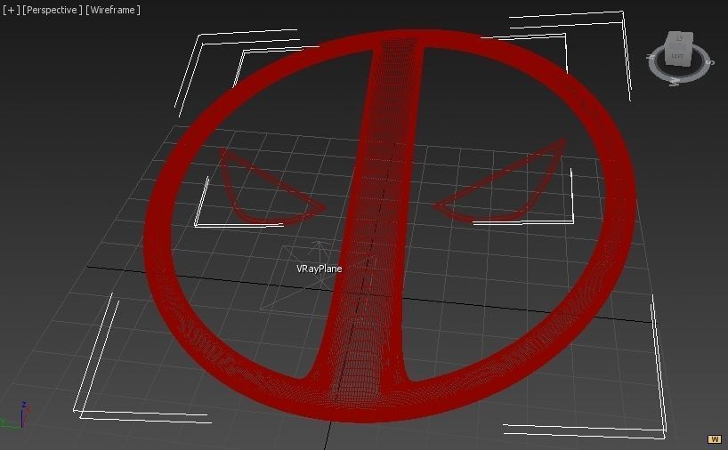 deadpool logo animated Low-poly 3D model_4