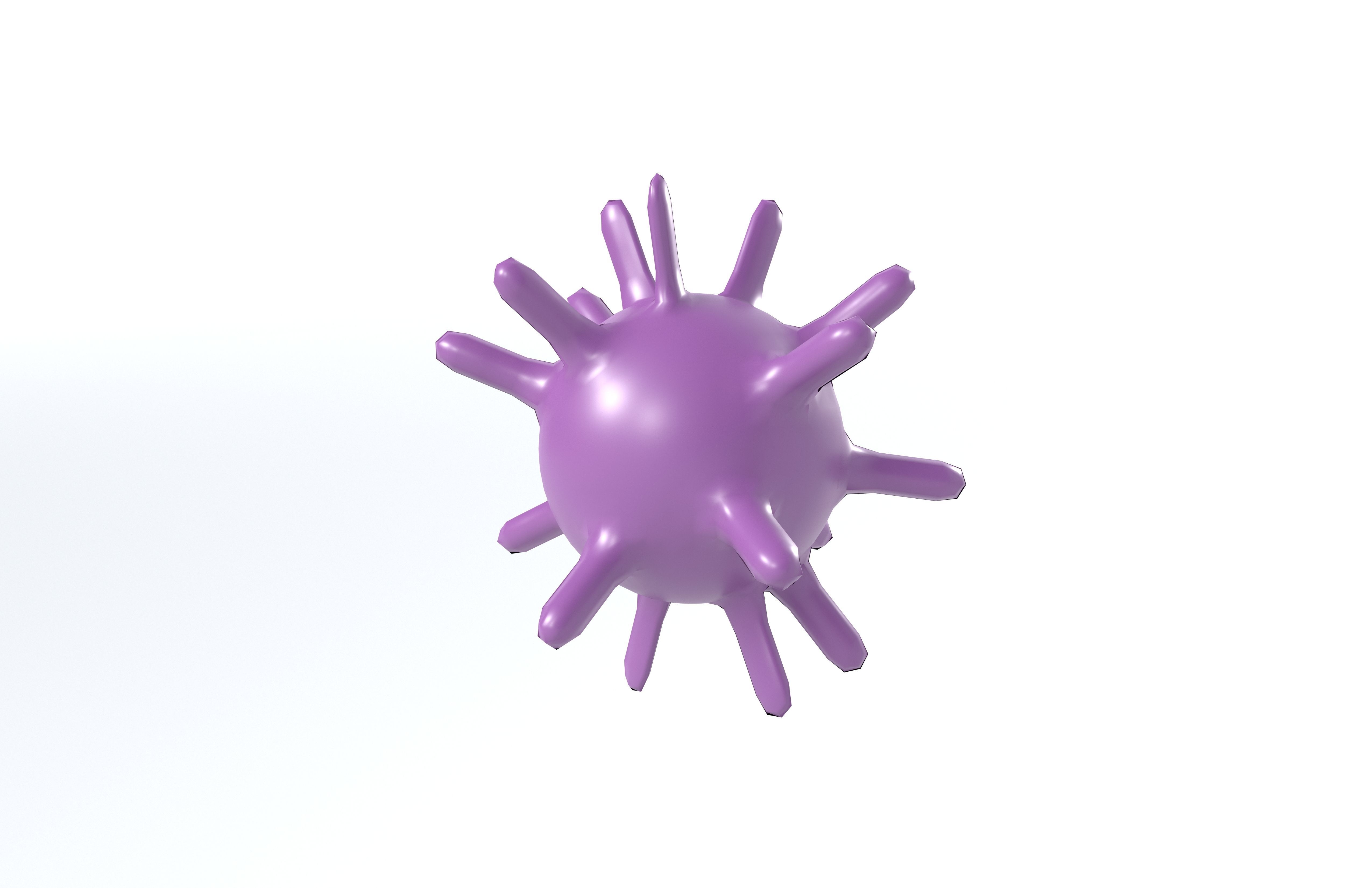 Virus v1 003 Low-poly 3D model_2