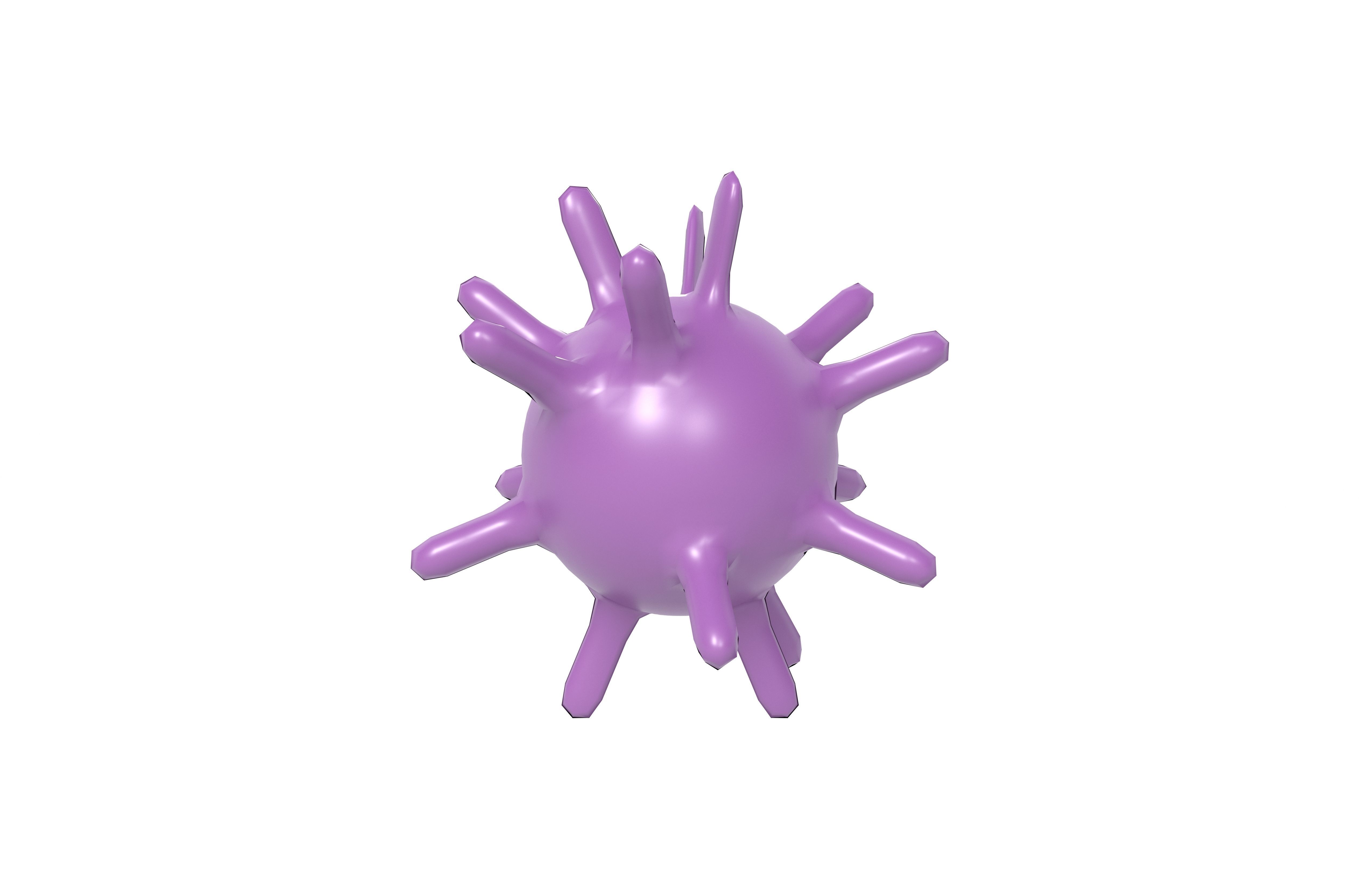 Virus v1 003 Low-poly 3D model_1