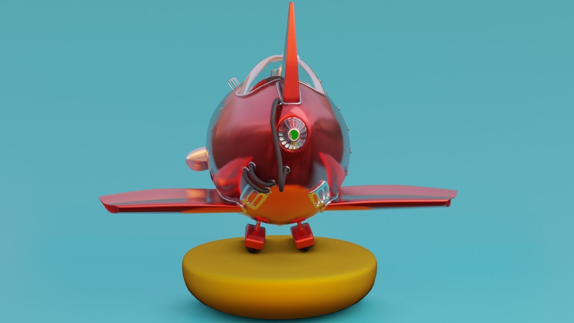 aircraft toy airplane 3D model_3