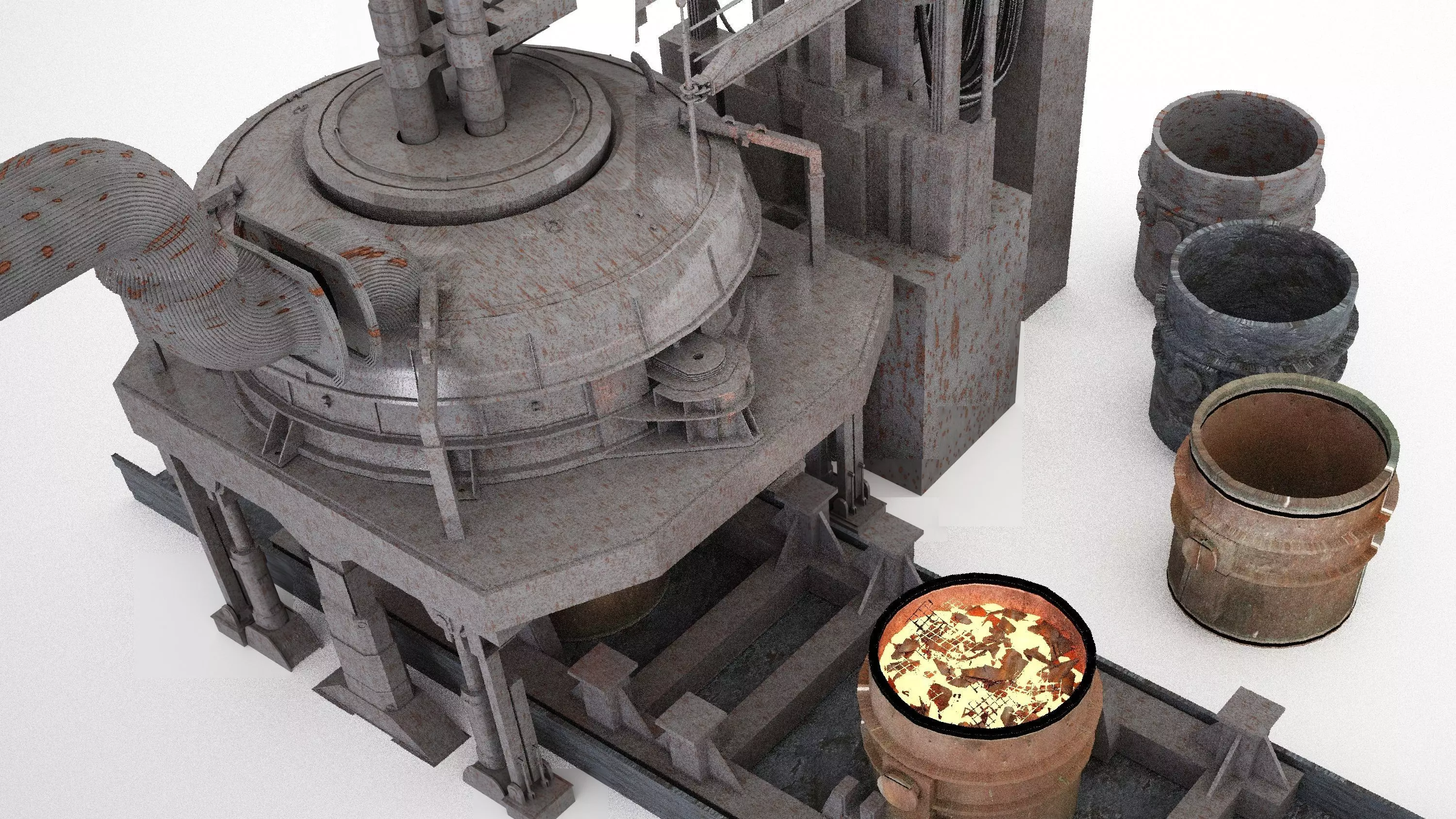 Furnace Electric Arc Furnace 3D model_0