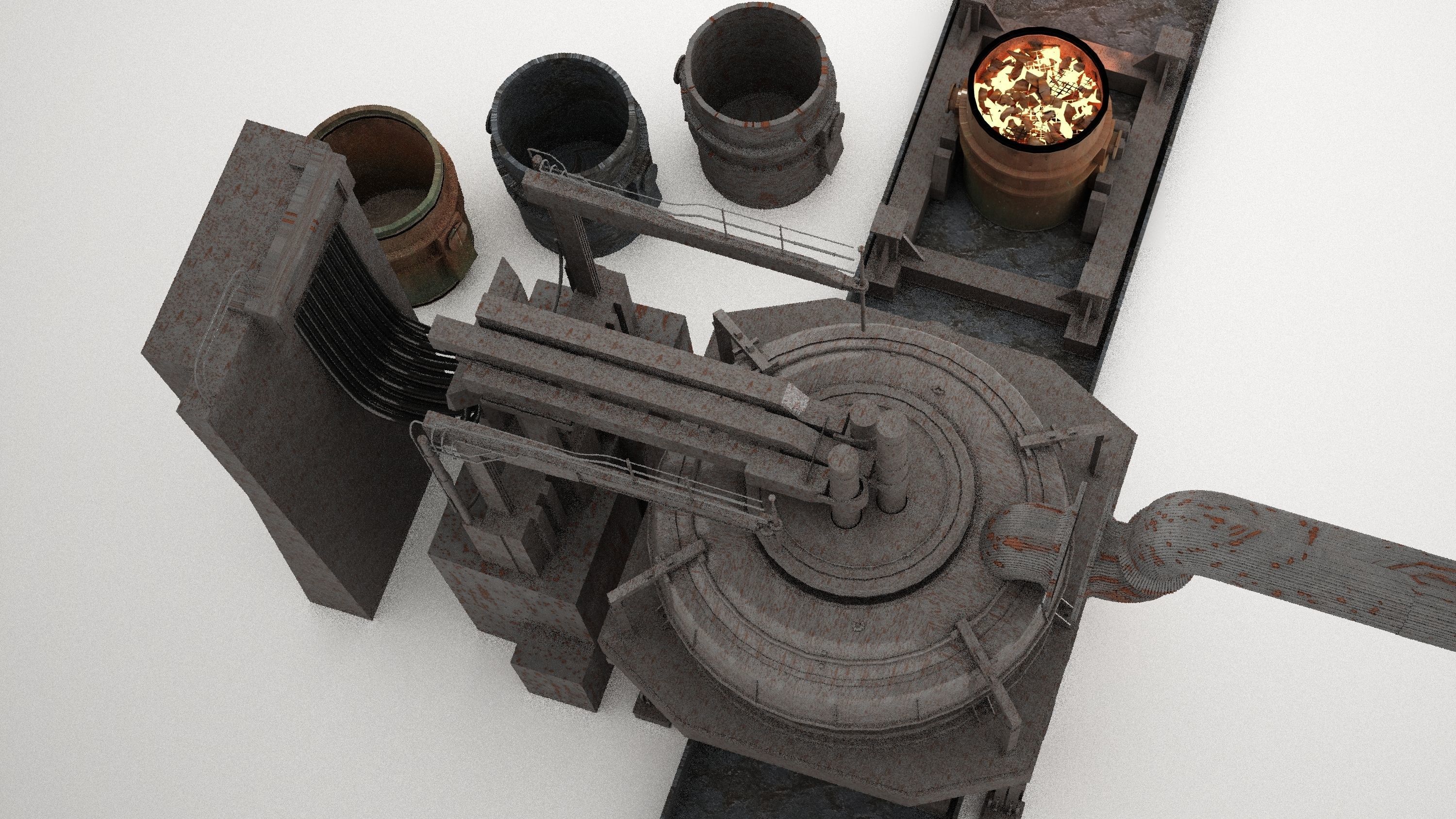 Furnace Electric Arc Furnace 3D model_4
