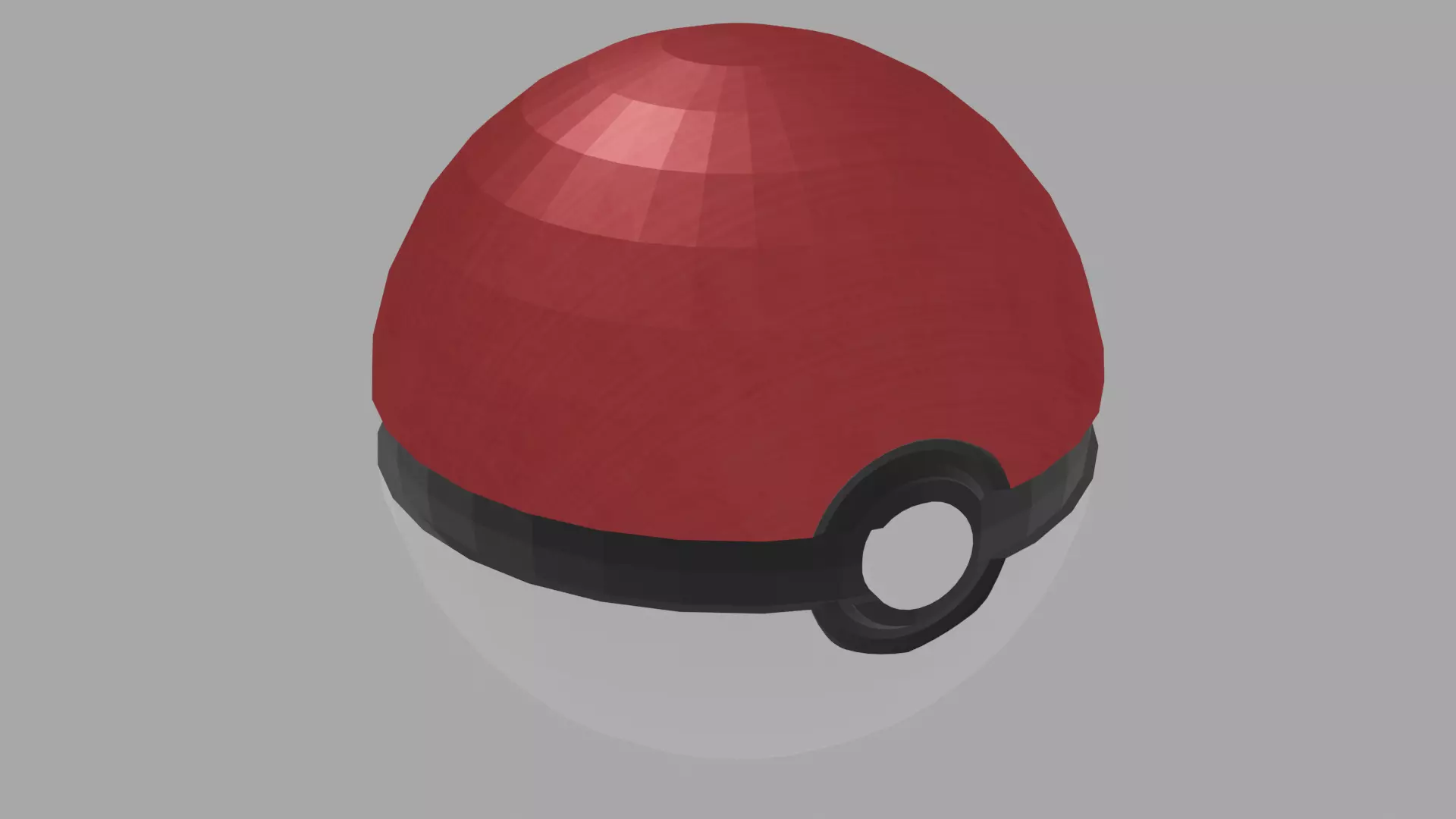 Pokeball pokemon egg Low-poly 3D model_0