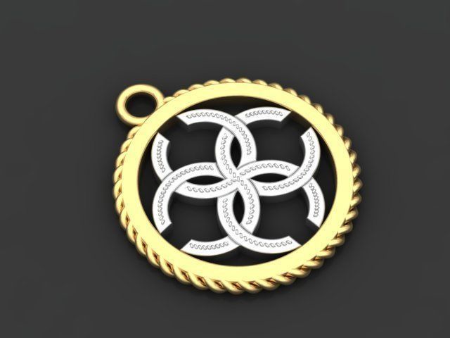 Amulet pendant 3D print model_1