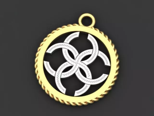 Amulet pendant 3D print model_0