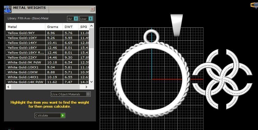 Amulet pendant 3D print model_2