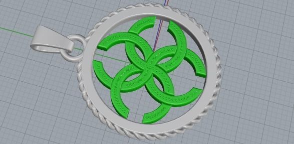Amulet pendant 3D print model_8