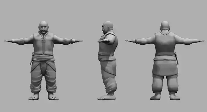 Wrestler soilder 3d model