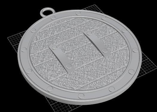 Amulet pendant 3D print model_4