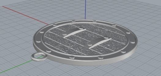 Amulet pendant 3D print model_9