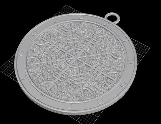Amulet pendant 3D print model_5