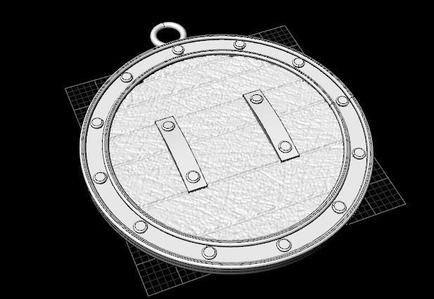 Amulet pendant 3D print model_3