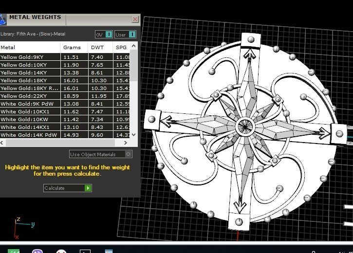 Amulet pendant 3D print model_1