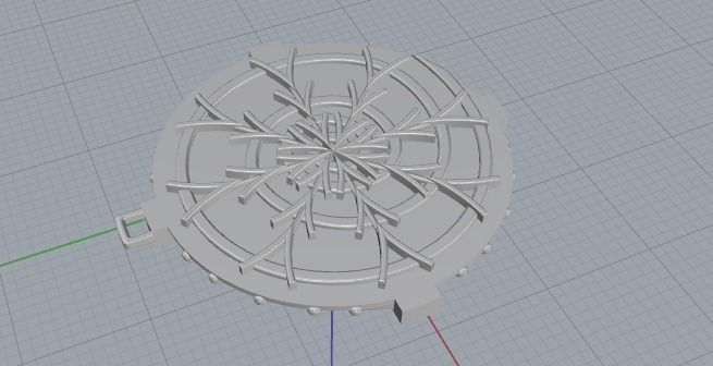 Amulet pendant 3D print model_6