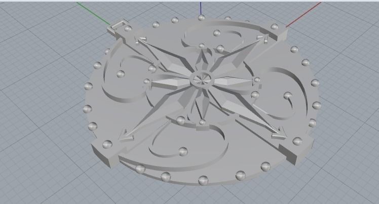 Amulet pendant 3D print model_5