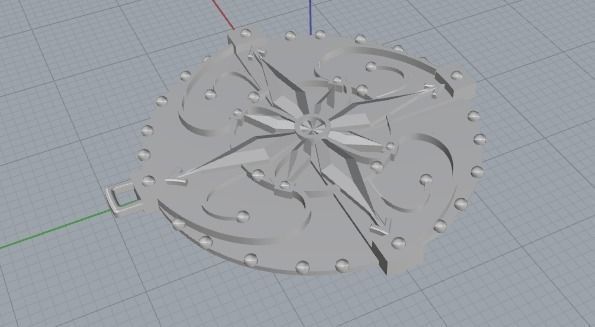 Amulet pendant 3D print model_8