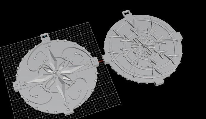 Amulet pendant 3D print model_3