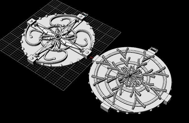 Amulet pendant 3D print model_4