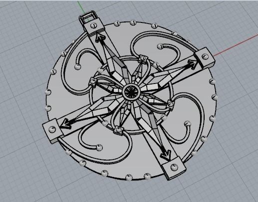 Amulet pendant 3D print model_9