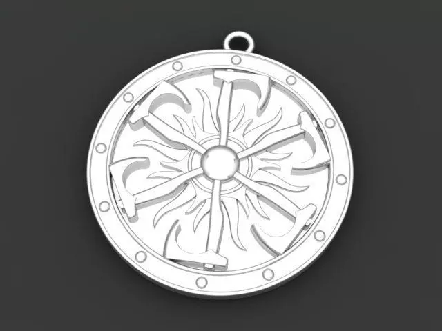 Amulet pendant 3D print model_0