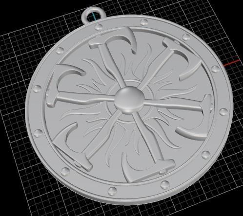 Amulet pendant 3D print model_2