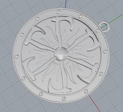Amulet pendant 3D print model_8