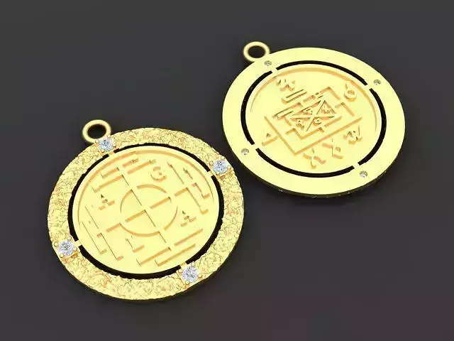 Amulet pendant 3D print model