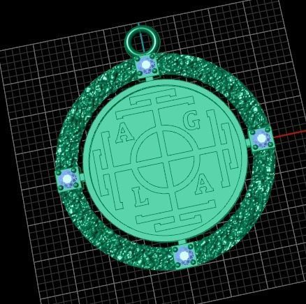 Amulet pendant 3D print model_8