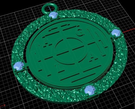 Amulet pendant 3D print model_2