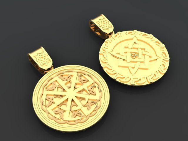 Amulet pendant 3D print model_1