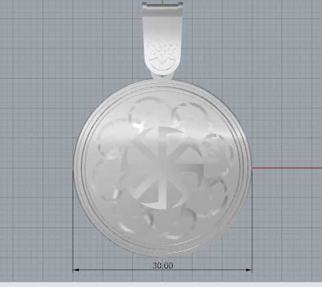 Amulet pendant 3D print model_7