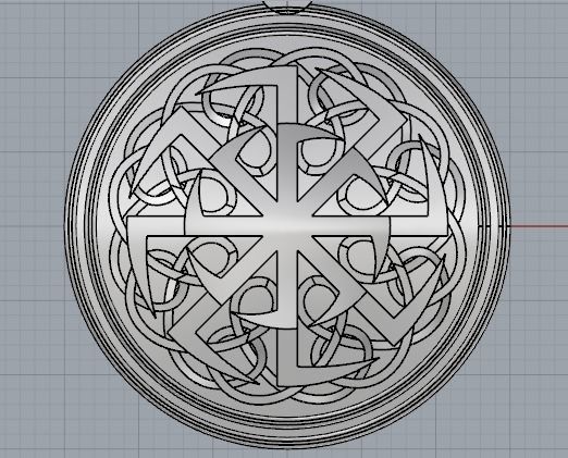Amulet pendant 3D print model_6